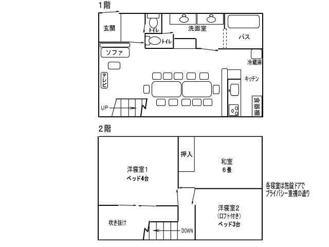 ミドルタイプ間取り